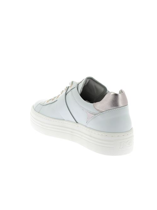 sneakers da donna in pelle bianca NERO GIARDINI | E409967D707